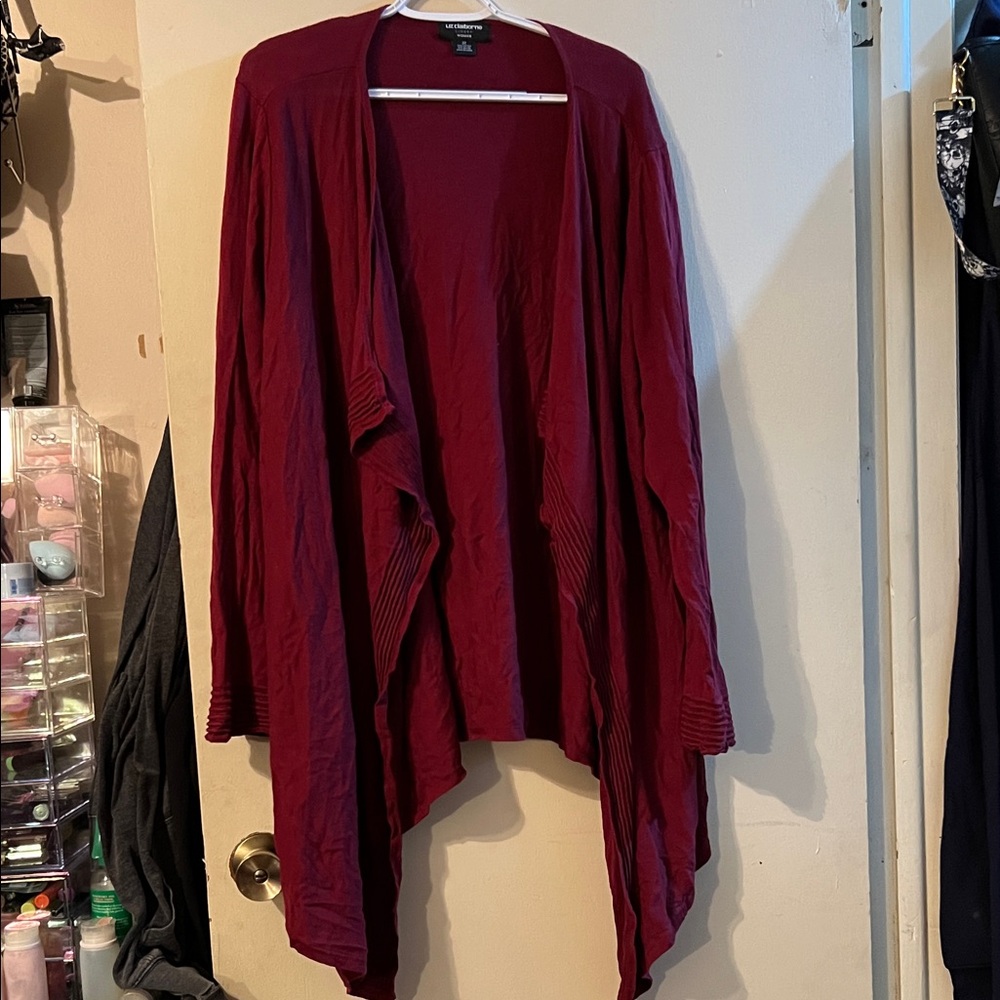 Liz Claiborne Deep Red Women's Cardigan